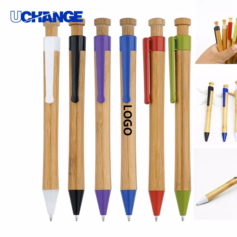Camden Bamboo Wheat Straw Eco Retractable Pen for Sustainable Branding