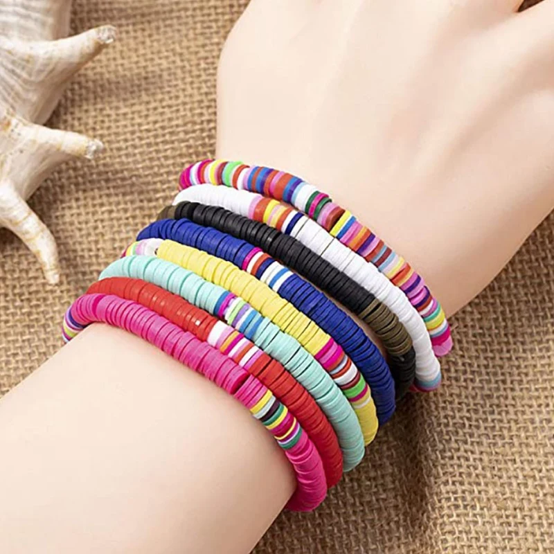 Beach Bohemia sweet 6mm soft clay bracelet 1
