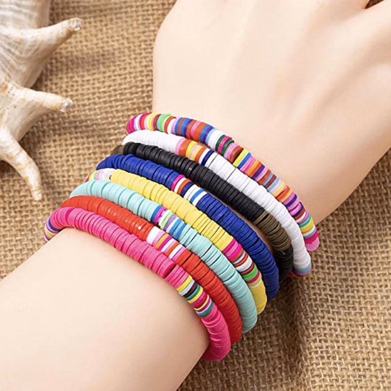 Beach Bohemia sweet 6mm soft clay bracelet