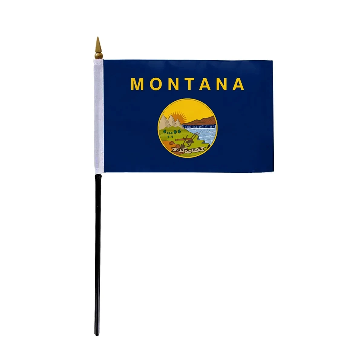4"x6" & 12"x18'' Montana ePoly Printed Stick Flags 1