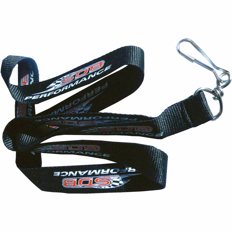 Silkscreened Flat Polyester Lanyard: 1" W x 36" L