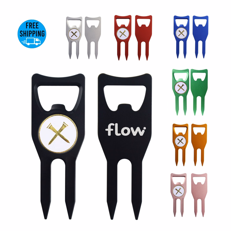 Aluminium Alloy Golf Divot Tool with Bottle Opener