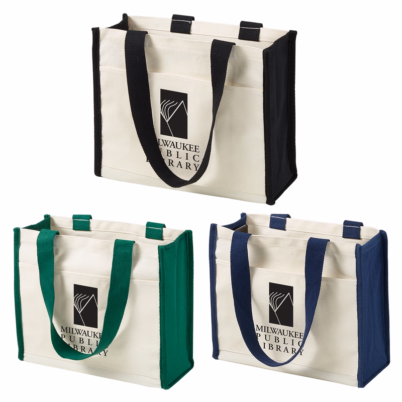 14 oz. Cotton Canvas Large Tote Bag