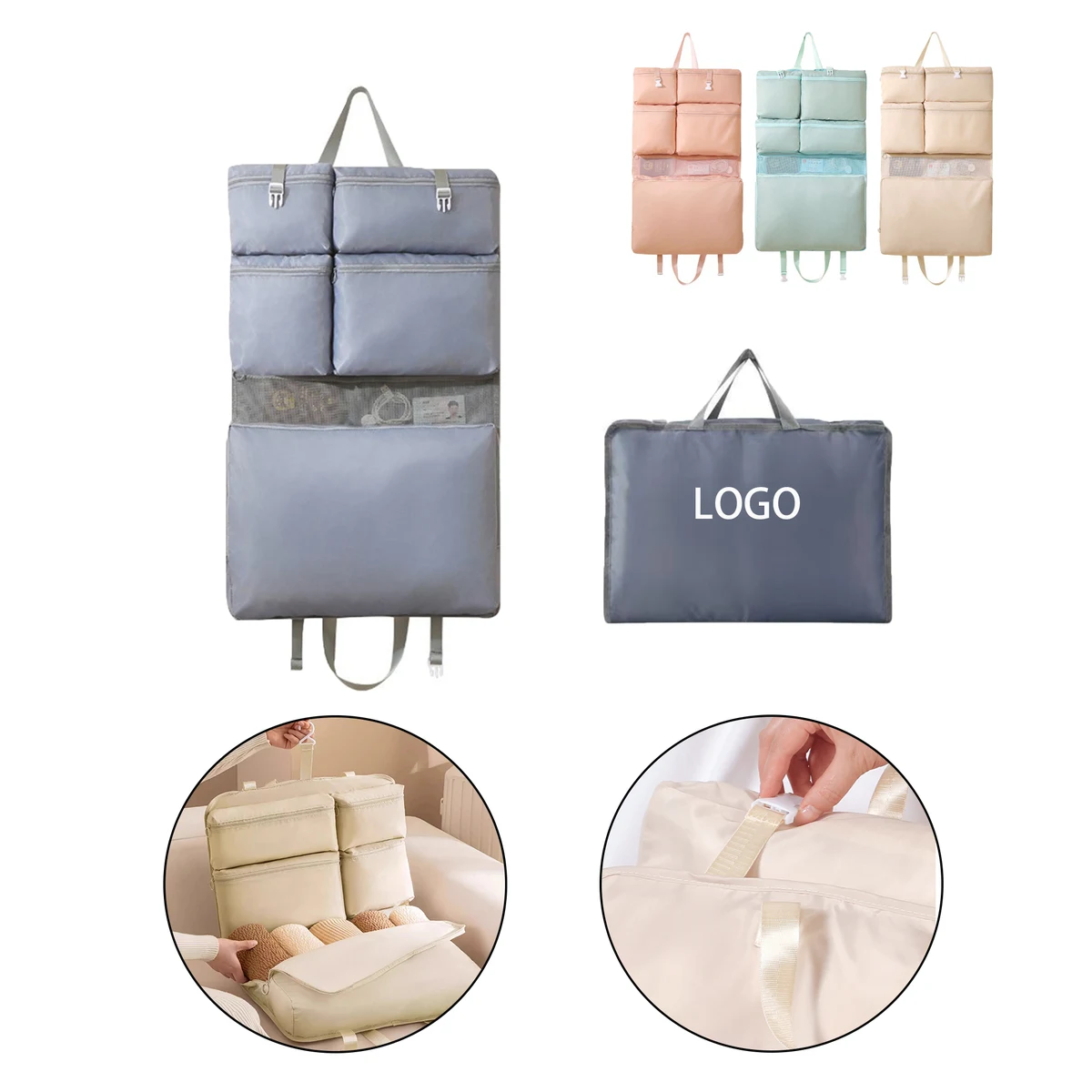 MOQ:200pcs Hanging Toiletry Bag 1