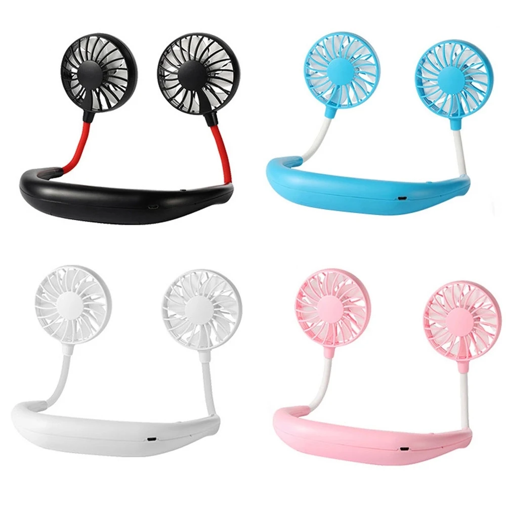 Lazy Hanging Neck USB Charging Portable Mini Fan 1