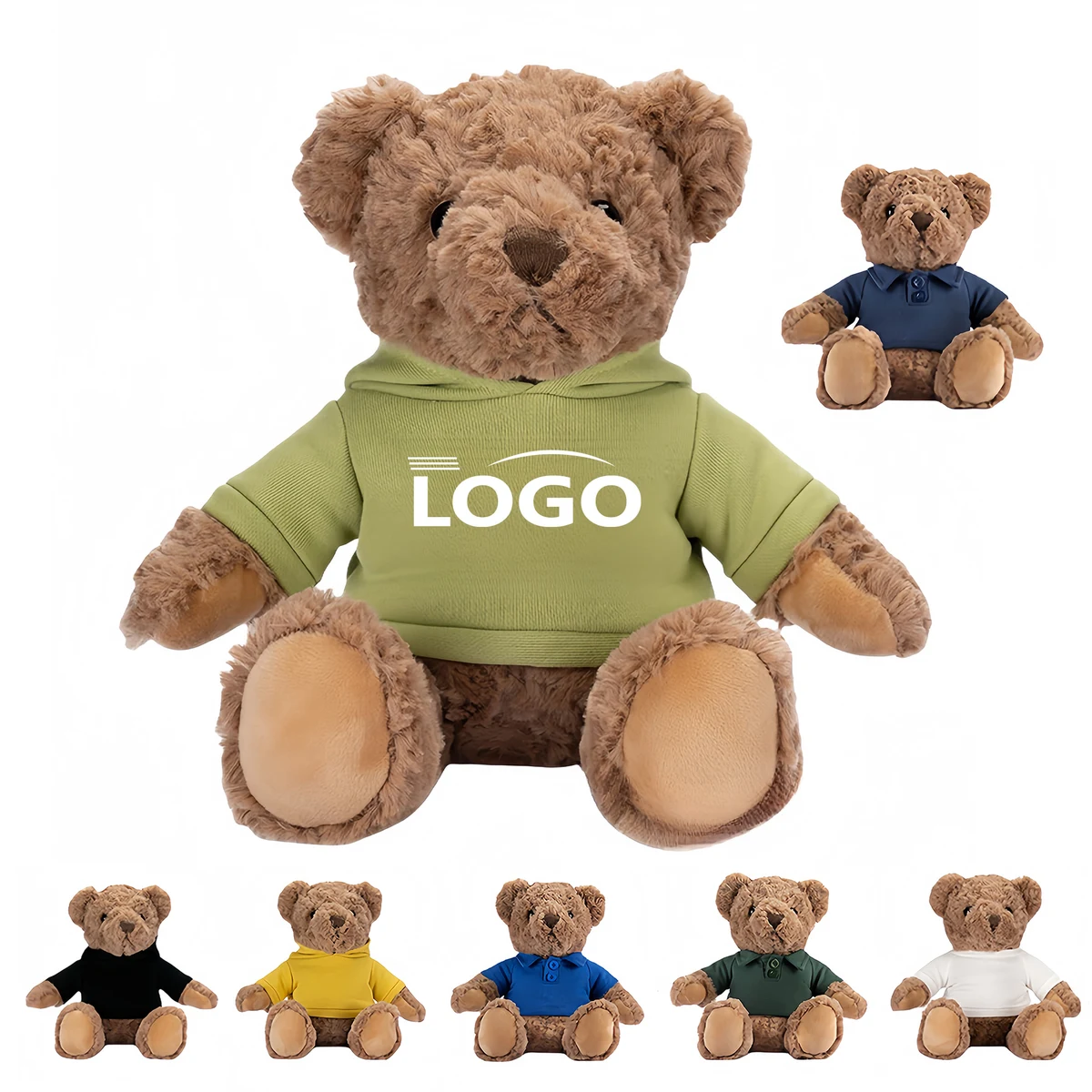 Custom Teddy Bear Plush Toy with Logo Shirt 1