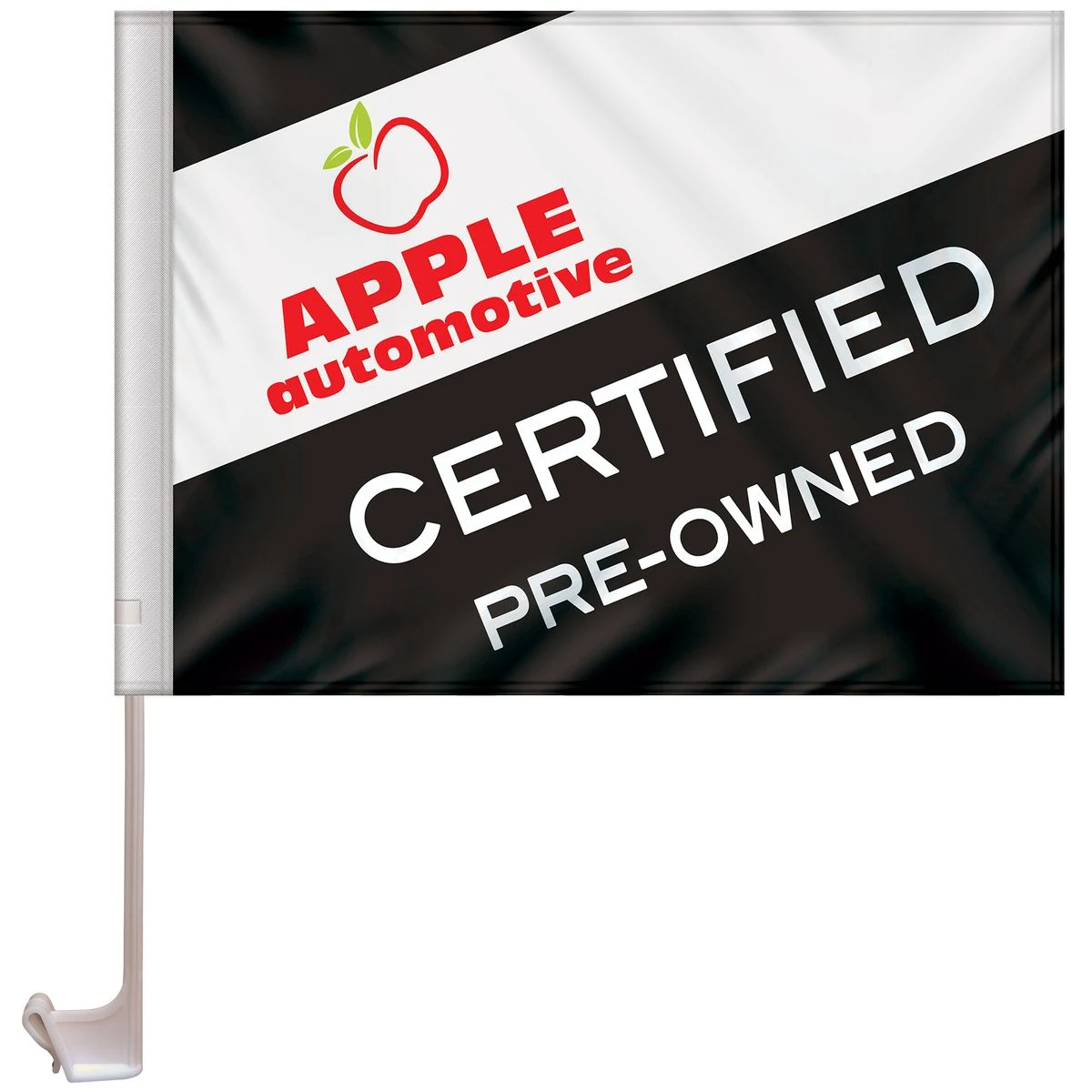 11.5" x 15" Stationary Use Single Reverse Car Flag 1