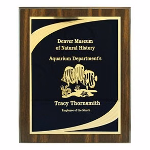 Walnut Finish Plaque (6"x8")