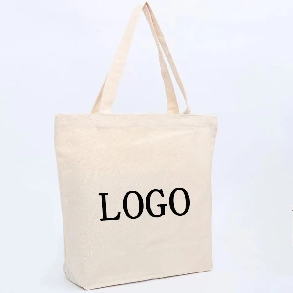 12 oz. Cotton Canvas Tote Bag - Natural 1