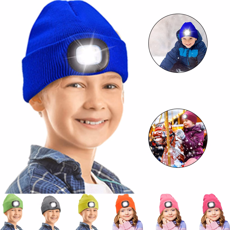 Boys Girls Unisex LED Knit Hat