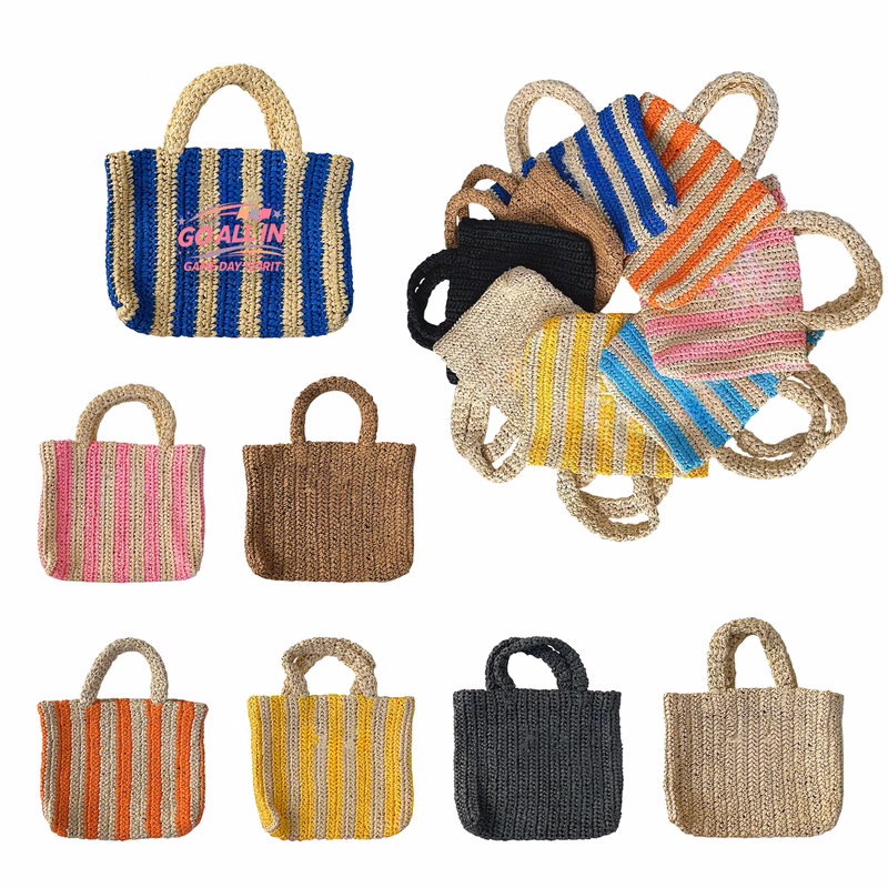 Beach Tote Straw Bag for Summer Vacation