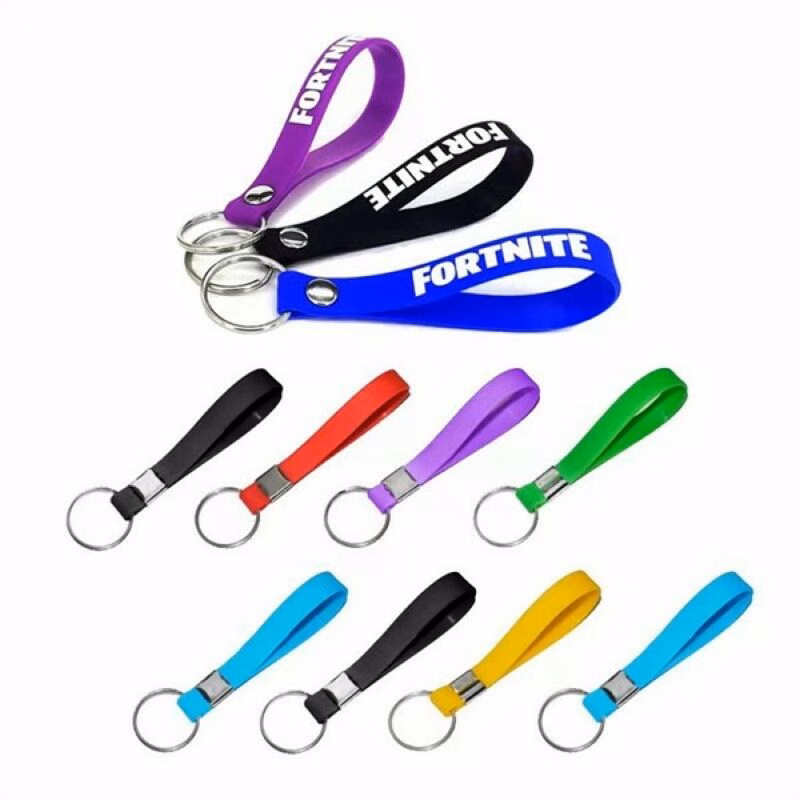Silicone Keychain Screen Print