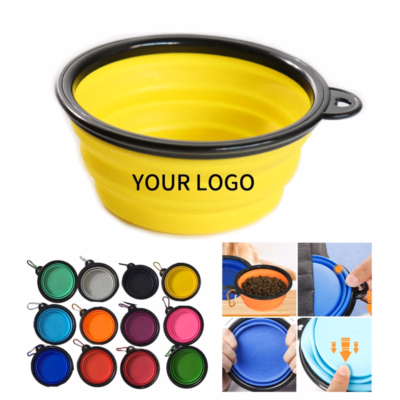 12oz Folding Dog Bowl with Logo