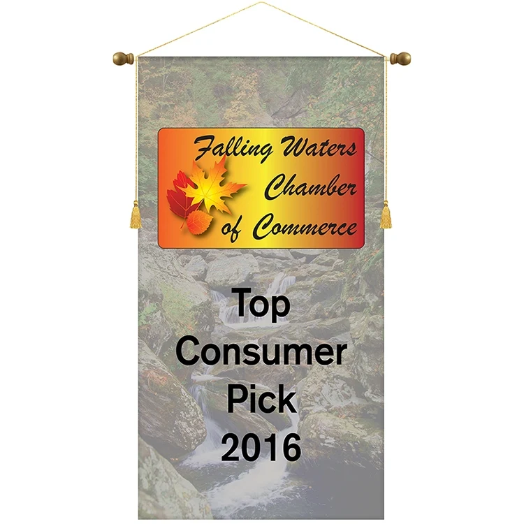 26" x 48" Podium Banner, Straight Cut/ No Fringe 1