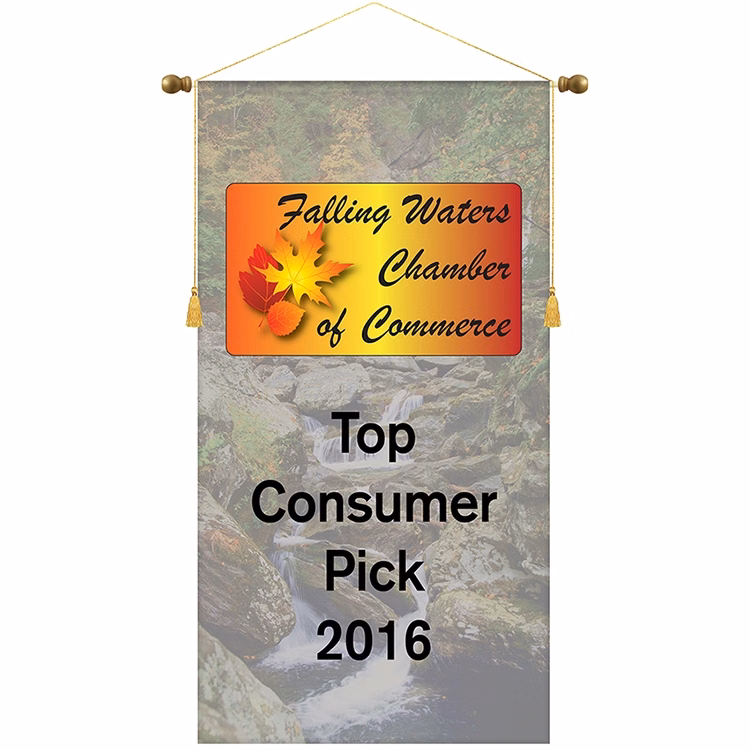 26" x 48" Podium Banner, Straight Cut/ No Fringe