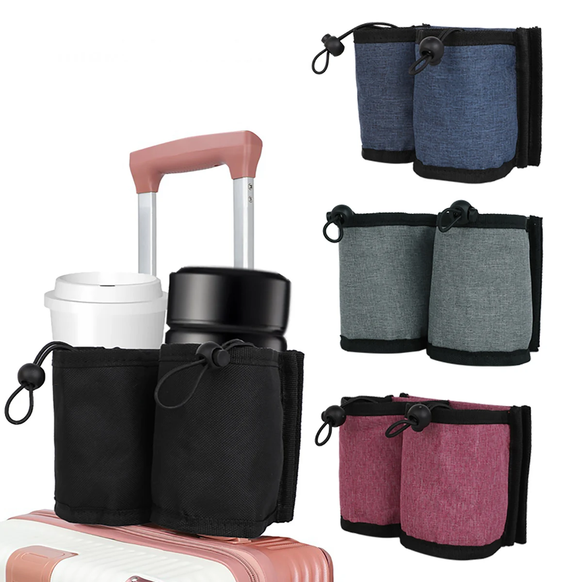 Luggage Cup Holder Travel Bag with Shoulder Strap 1