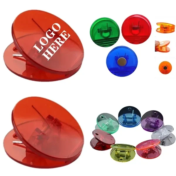 Custom Plastic Round Snack Bag Clip with Document Hold — Kitchen Organization 1