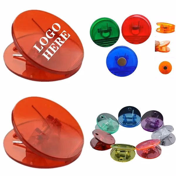 Custom Plastic Round Snack Bag Clip with Document Hold — Kitchen Organization