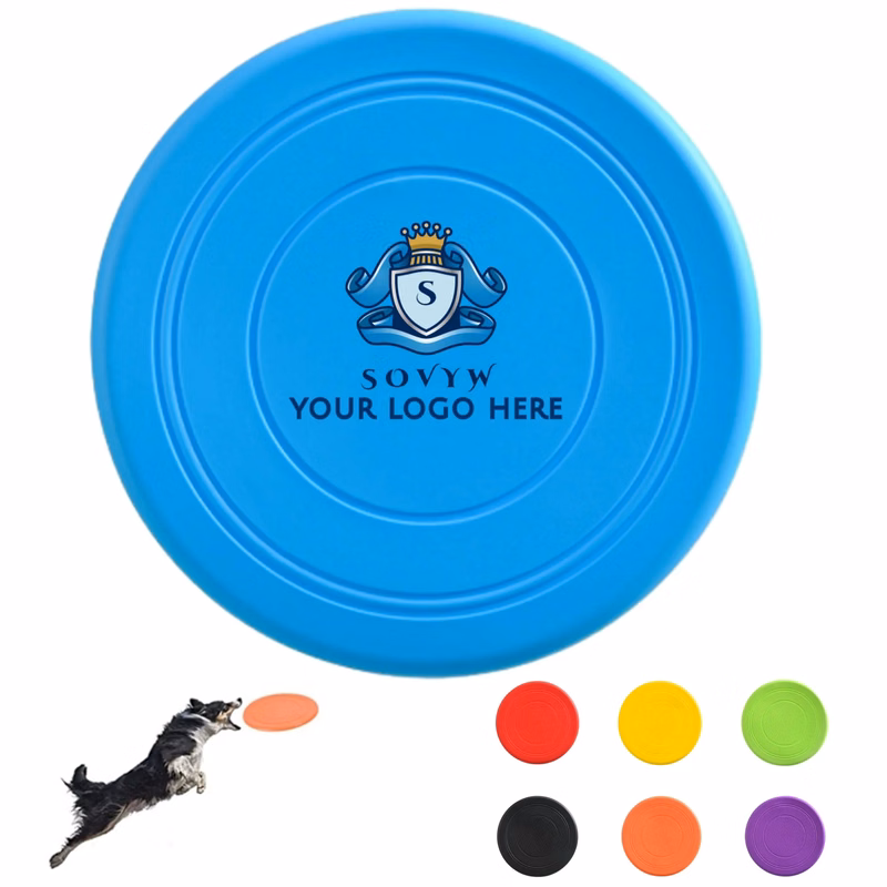 7" Diameter Simple Silicone Pet Game Flyer