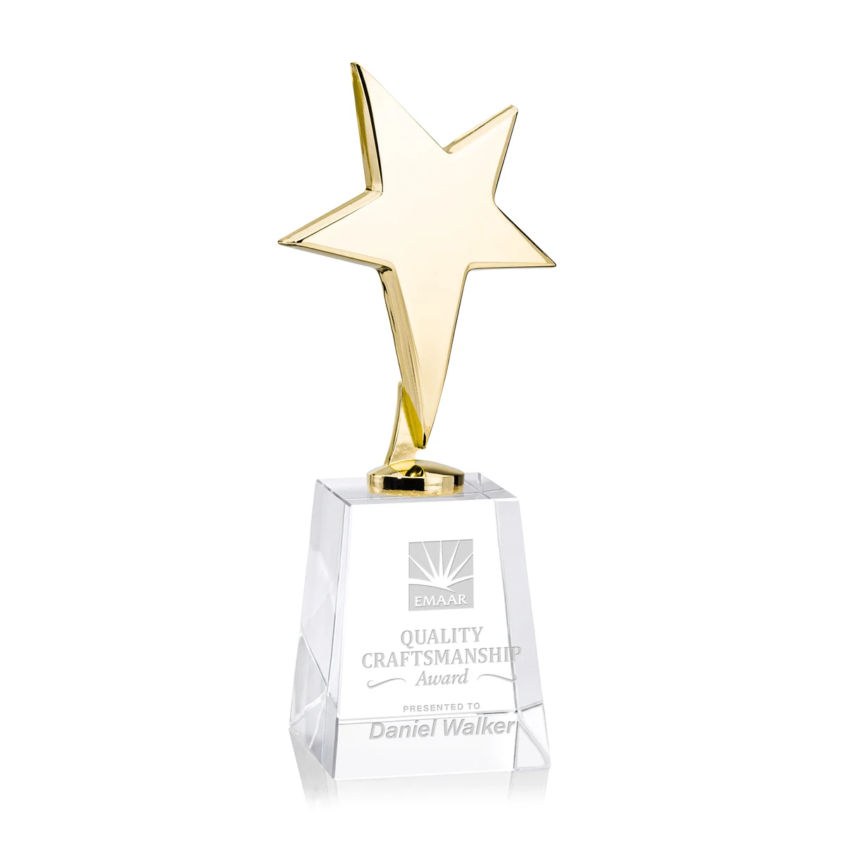 Tuscany Gold Star on Celestina Base - Clear 1