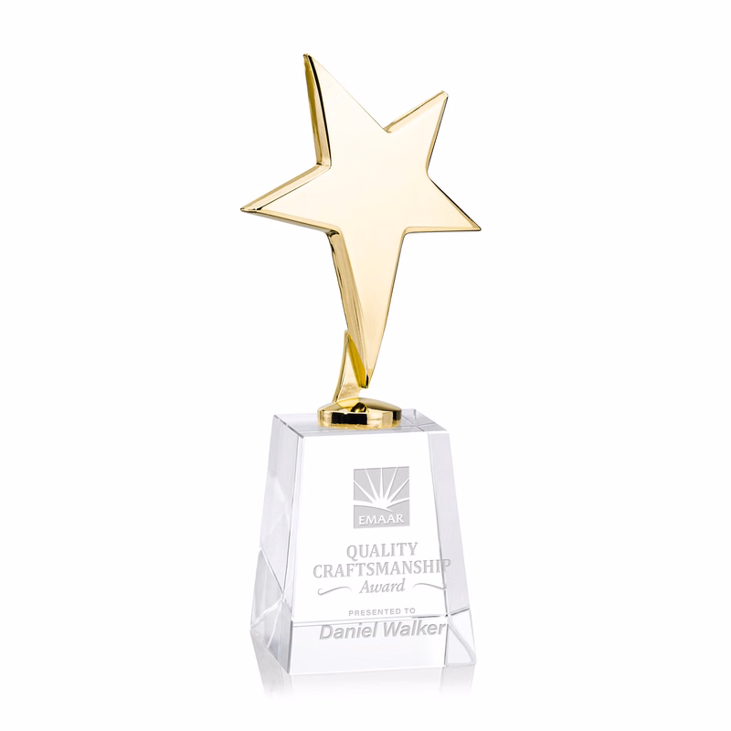 Tuscany Gold Star on Celestina Base - Clear