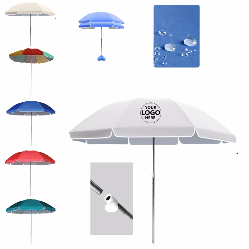 Large Outdoor Umbrella with Steel and Oxford Fabric