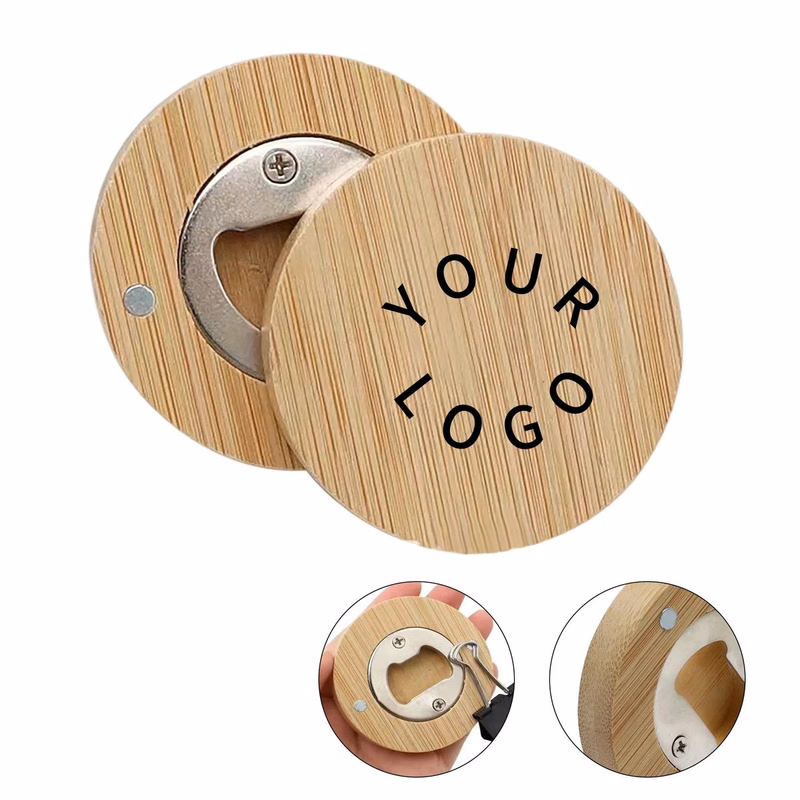 Eco Friendly Bamboo Bottle Opener with Magnet