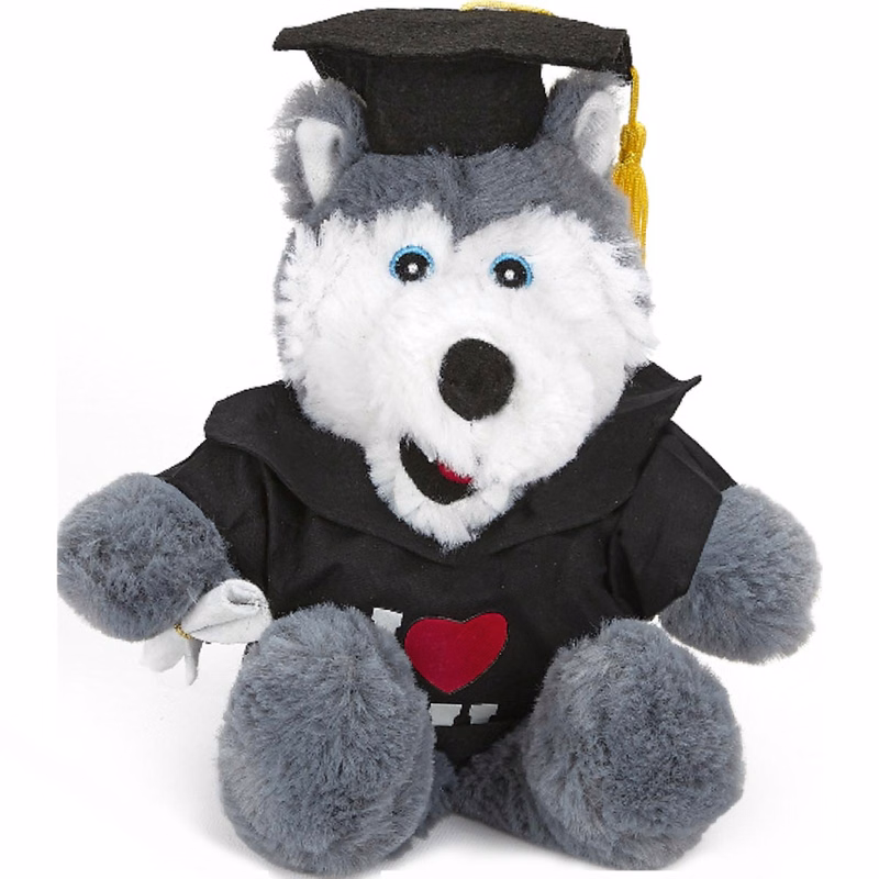 Cuddle Line 9" Husky with Graduation Uniform
