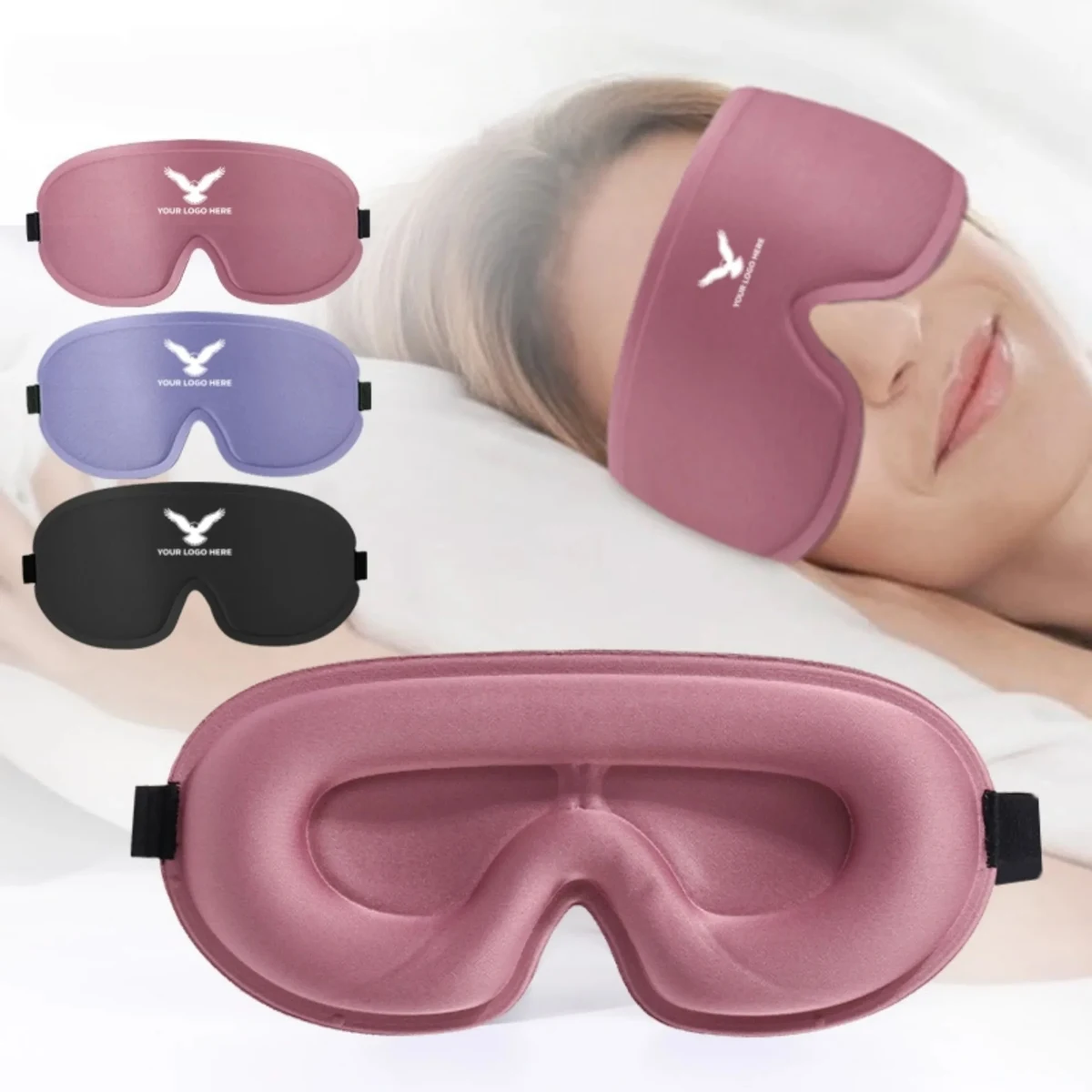 3D Soft Sleep Eye Mask Blackout Travel 1