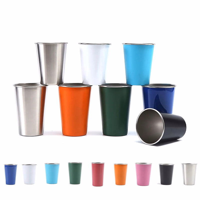 Stainless Steel Pint Glass Cup