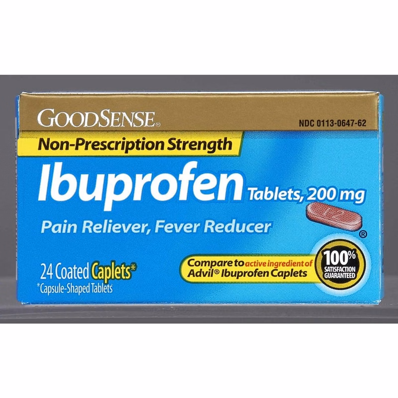 Ibuprofen Caplets - 200mg Coated