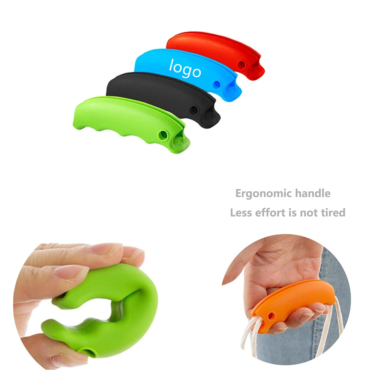 Bag Holder Carrier, Comfort Silicone Hand Grip 1