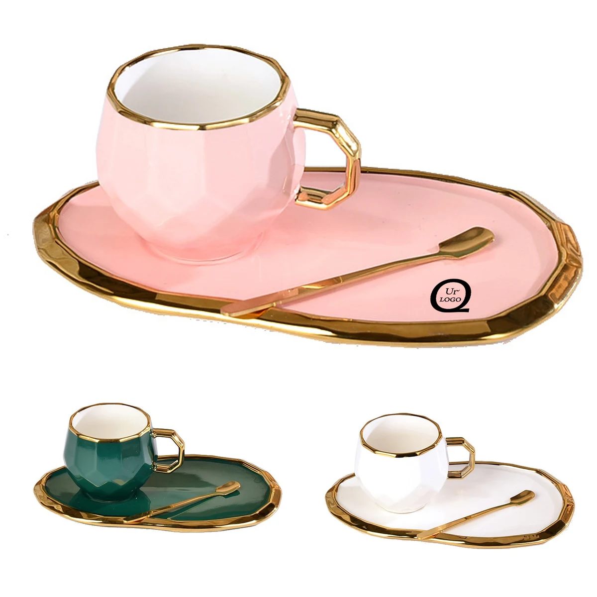 European Style Tea Cups And Saucers 1