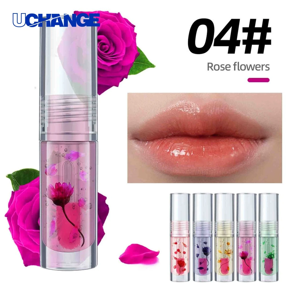 Beauty Crystal Flower Lip Balm Moisturizer 1