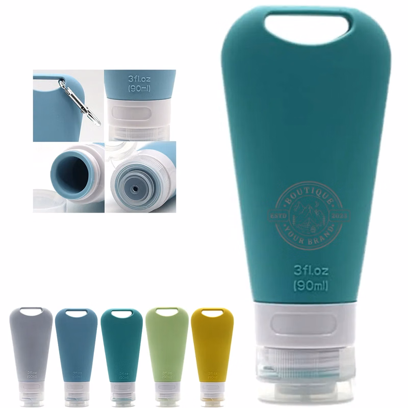 Squeezable Refillable Customized Colors Toiletries Container
