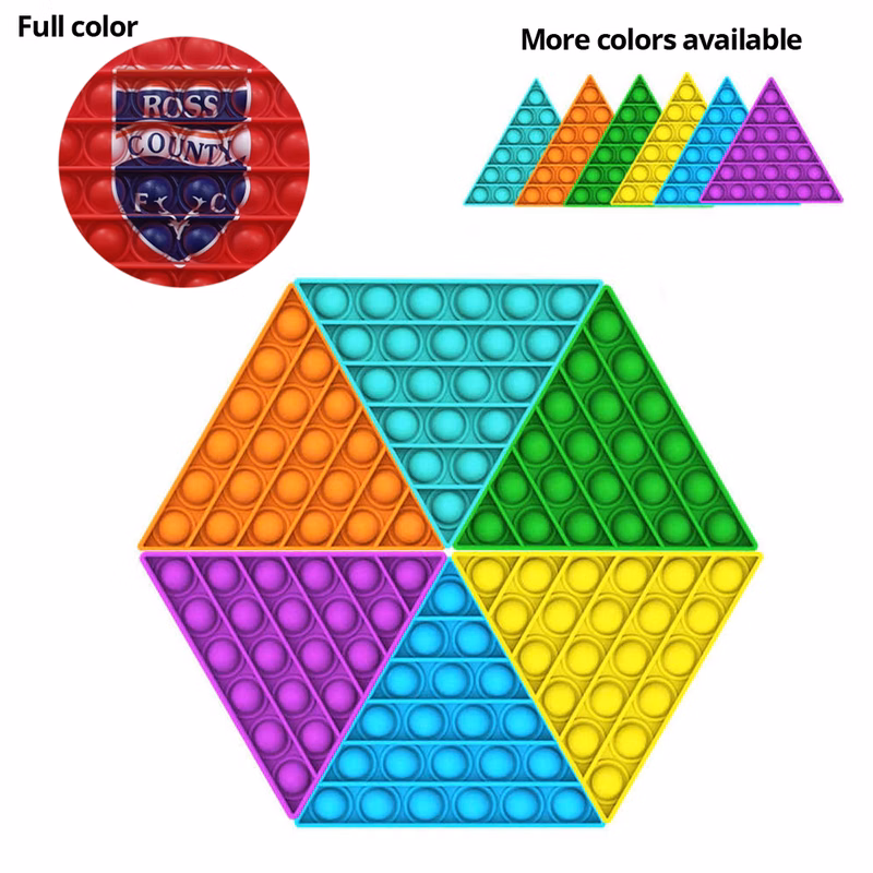 Pop It Fidget Toy - Triangle Full color
