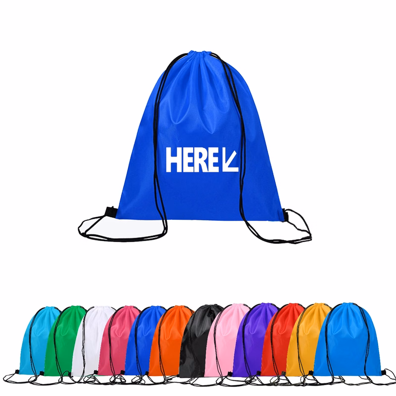 210D Polyester Drawstring Backpack