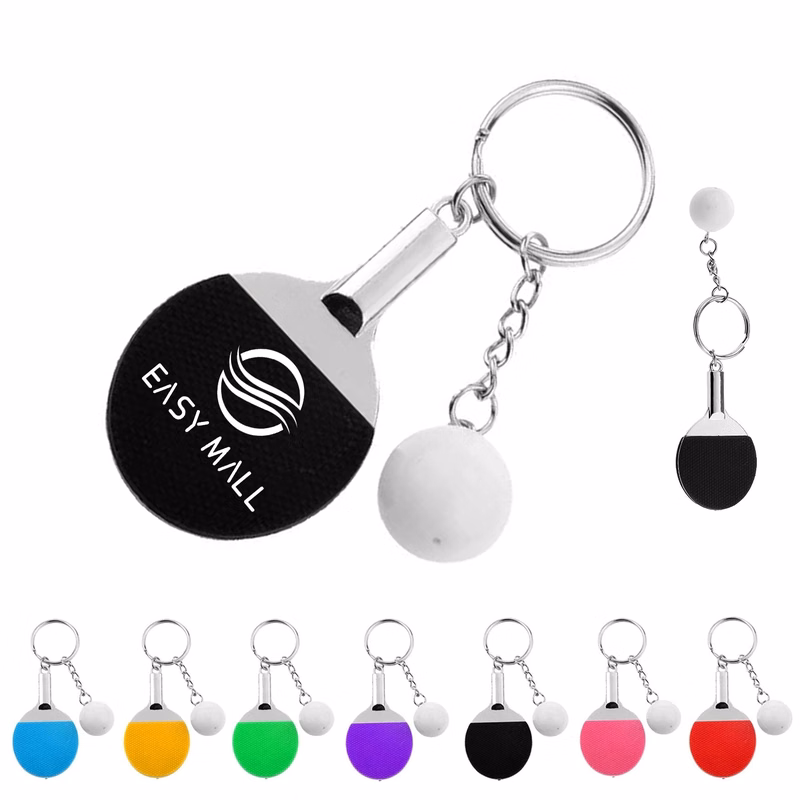 Table Tennis Racket Key Chain