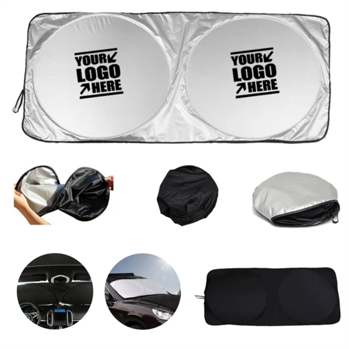 AutoFold Front Windshield Sunshade 1