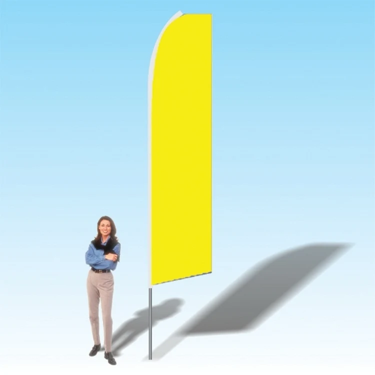 15FT Yellow Advertising Banner Flag 1