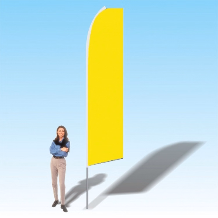 15FT Yellow Advertising Banner Flag
