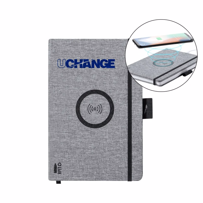 A5 Executive Notebook with Wireless Charging Cover