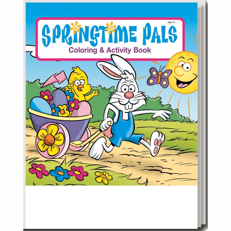 Springtime Pals Coloring Books - 16 Pages Ages 3-11