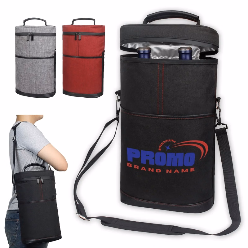 In Stock Outdoor Leakproof Insulated Wine Cooler Tote Bags