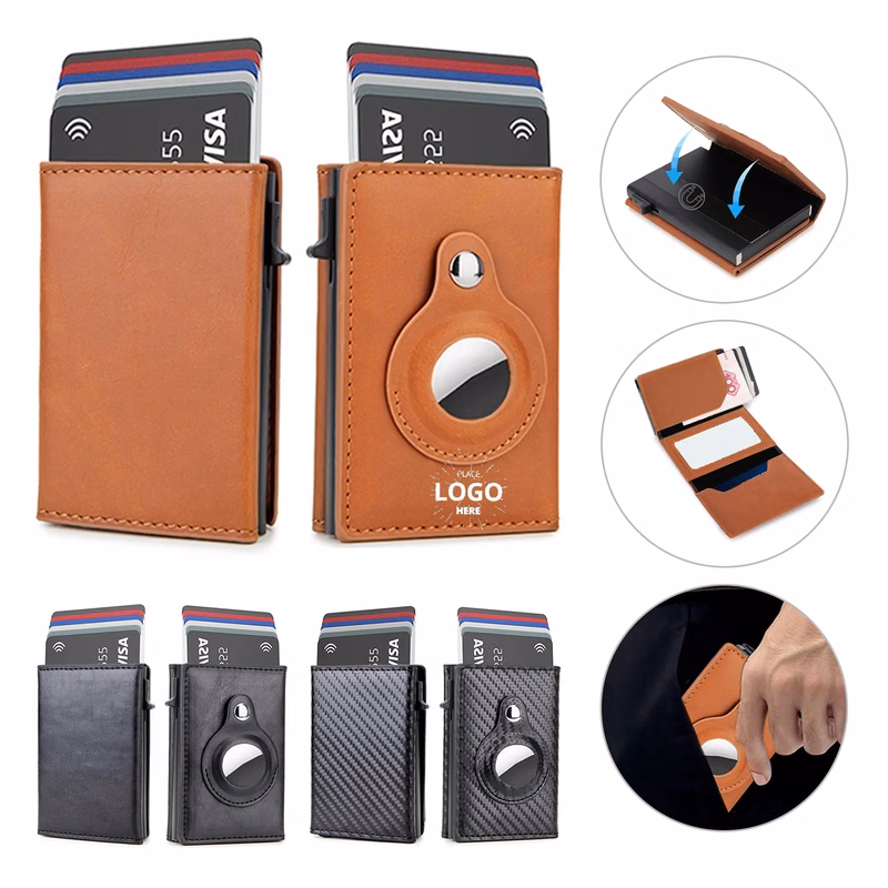 Pop Up RFID Blocking Slim Man Wallet Metal Card Holder