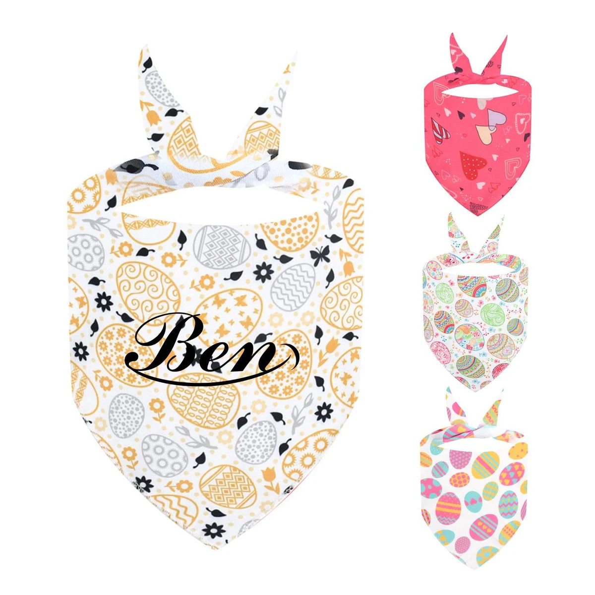 Adorable Polyester Pet Drool Bib 1