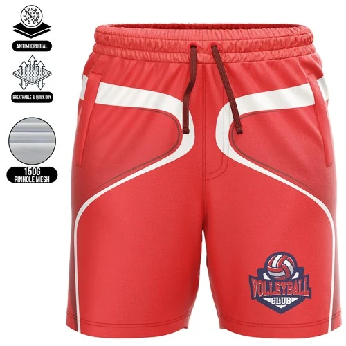 Men's and Kids' Full Sublimation Training Shorts - 150G Performance Grade Pinhole Mesh 1