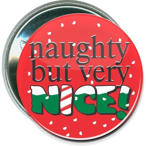 Naughty but very nice, Christmas Button 1