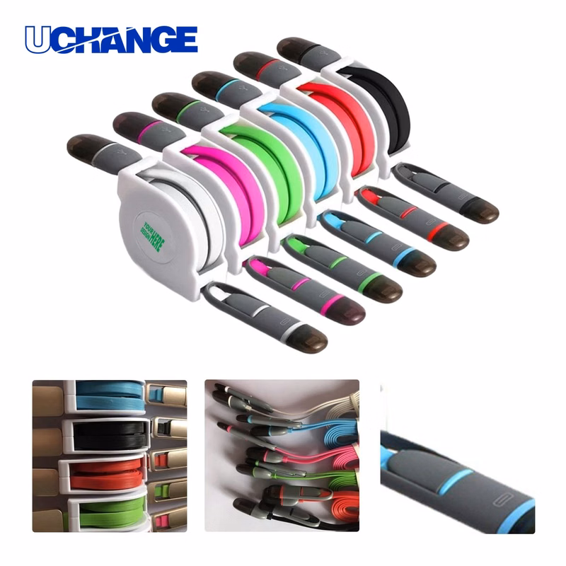 Retractable USB Data Cable 2-in-1 Charger