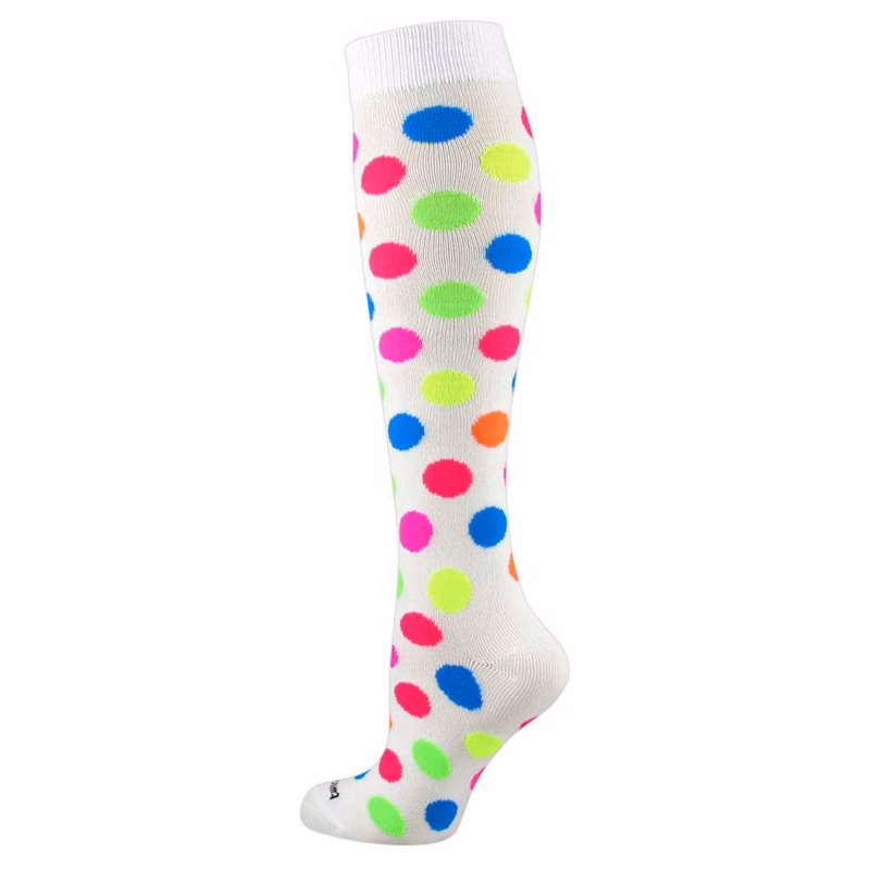 Krazisox Neon Dots Over the Calf Socks